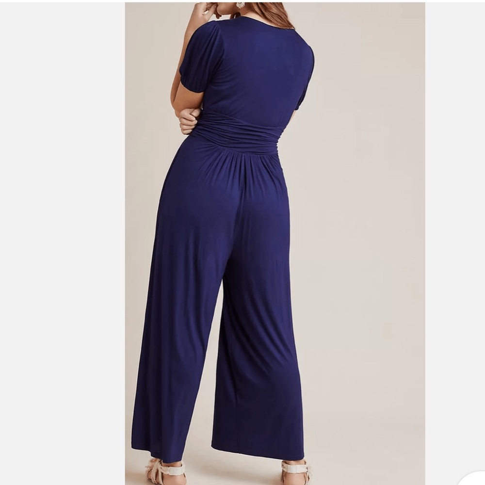 Anthropologie Maeve Imaginarium Jumpsuit Navy size 2X - Picture 3 of 10